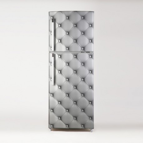pegatina para frigo motivo acolchado blanco