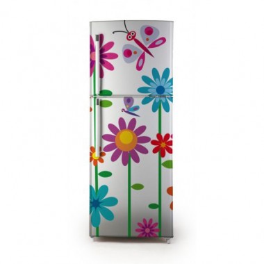 pegatina frigo floral