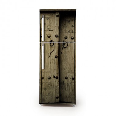 Pegatina frigo puerta rústica