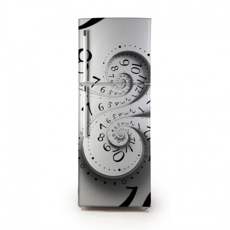 Pegatina frigo reloj