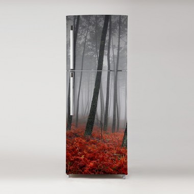 Pegatina frigo bosque