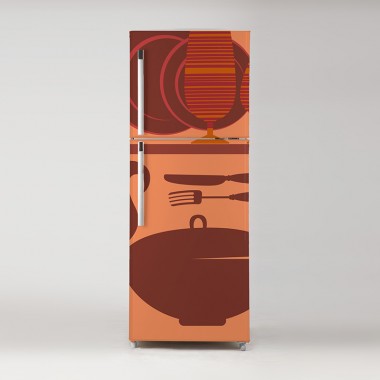 Vinilo frigo cocina útiles