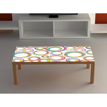 Pegatina para mesa estampado circular