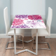 Adhesivo mesa estampado floral rosa