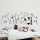 Adhesivo decorativo animales dibujo