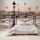 Fotomural dormitorio París puente