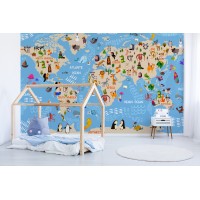 Fotomural infantil Mapa Mundo
