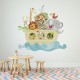Vinilos decorativos: infantiles animales arca 0