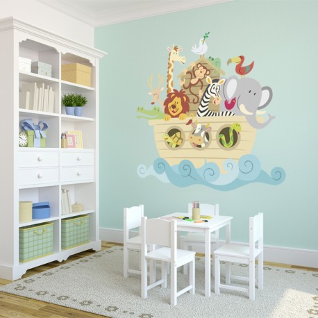 Vinilos decorativos: infantiles animales arca 2