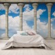 Fotomurales: mirador nubes en dormitorio
