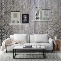 Fotomural hormigón mosaico