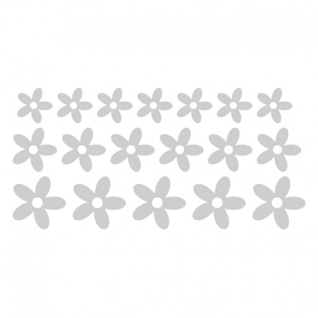Vinilos: para cristales flores en kit 2