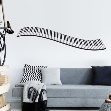 Piano en vinilo en salón