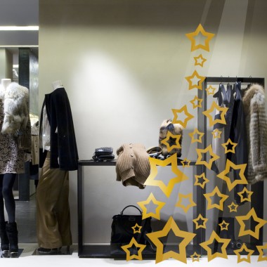 vinilo para la decoración navideña en comercios