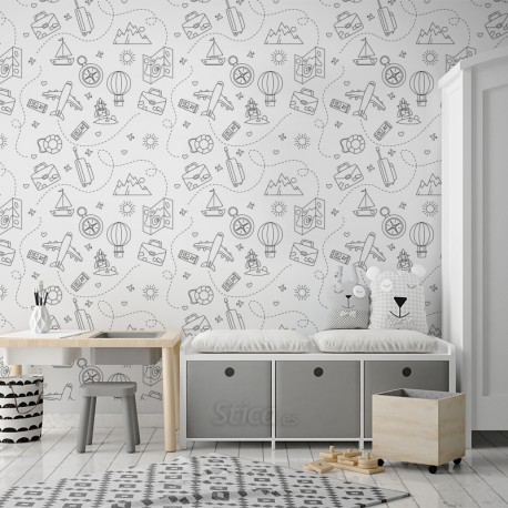 fotomural-dormitorio-infantil-viajes