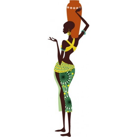 pegatina decorativa Madagascar Mujer I