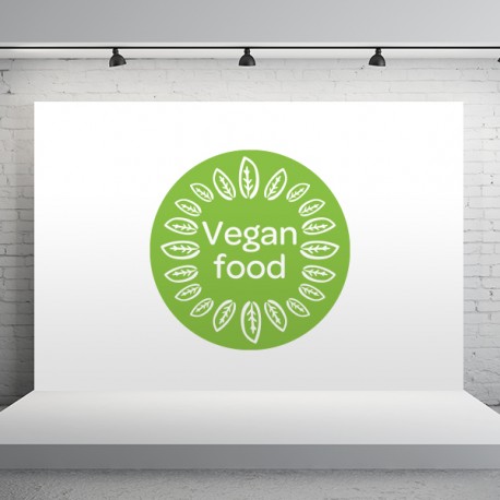 Vinilo comida vegana a medida