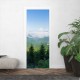 Vinilo para puerta paisaje pinos
