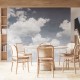 Fotomural Nubes fresco en pared comedor