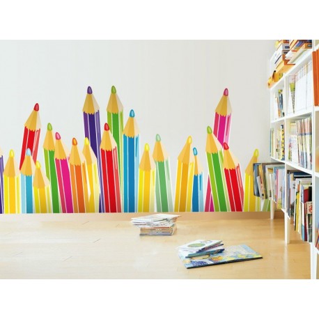 Lapices de Colores imagen vinilo decorativo