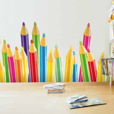 Lapices de Colores imagen vinilo decorativo