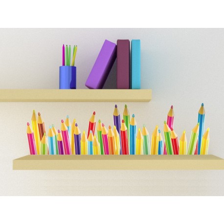 Lapices de Colores decoración con vinilo