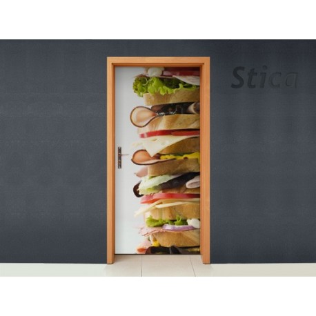 pegatina decorativa Puerta Mega Sandwich 