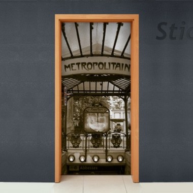 Vinilo Paris metro puerta -vinilos-decorativos