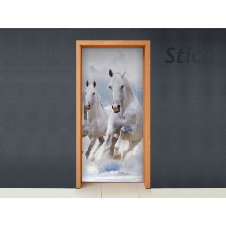 Puerta Caballos Galope producto vinilos