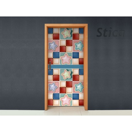 Vinilo Con estrella puerta -vinilos-decorativos