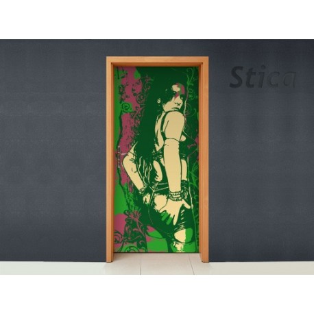 Vinilo Artesano puerta -vinilos-decorativos
