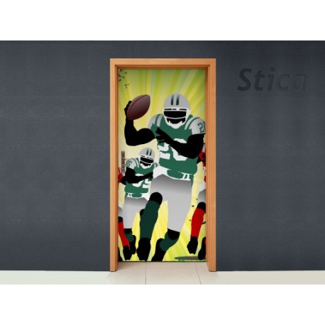 Vinilo Futbol americano puerta -vinilos-decorativos