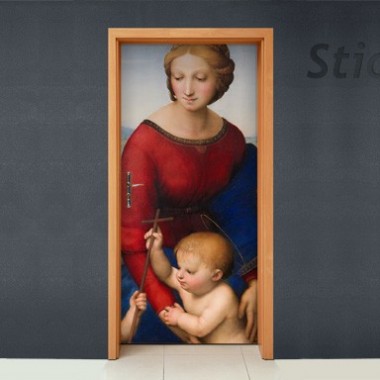 Vinilo Virgen puerta-vinilos-decorativos