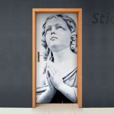 Vinilo Orando puerta-vinilos-decorativos