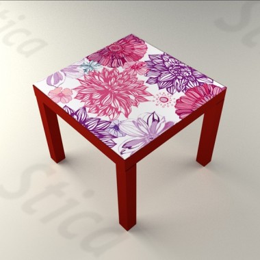 Rosa Rosae Mesa 55 x 55 adhesivo decorativo ambiente