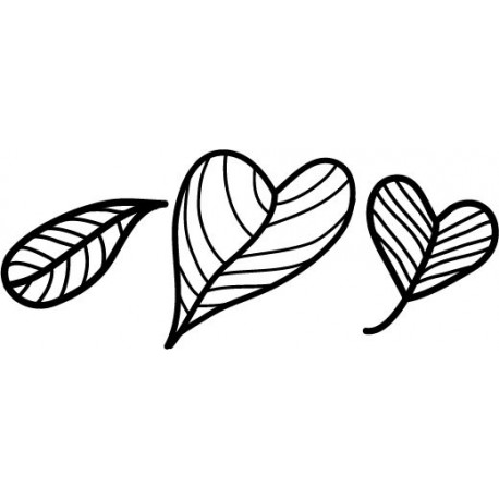 pegatina decorativa Hojas Corazón