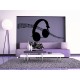 adhesivo decorativo Auriculares Música