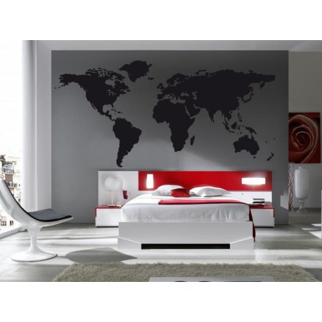 Mapa del Mundo imagen vinilo decorativo