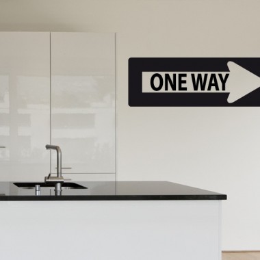 vinilo decorativo Flecha " One Way"
