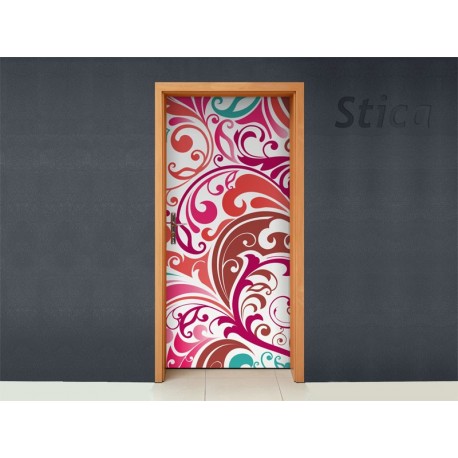 Fantasia Orgánica para Puerta adhesivo decorativo ambiente