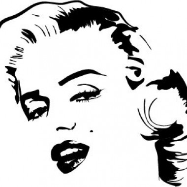 Marilyn Monroe Motivo I decoración con vinilo