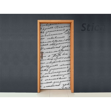 adhesivo decorativo Manuscrito para Puerta