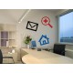 Icono Mensaje imagen vinilo decorativo