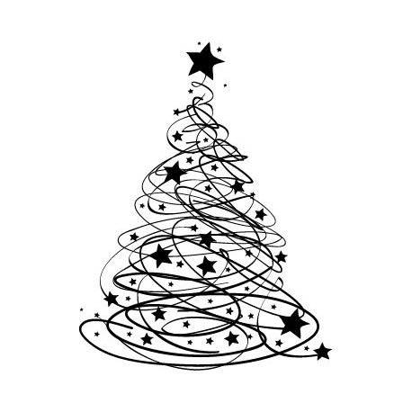 pegatina decorativa Árbol de Navidad VI