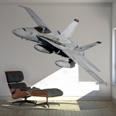 Avión Pegatina V adhesivo decorativo ambiente
