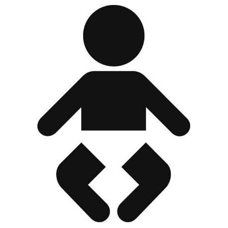 vinilos imagen producto Símbolo Cambiador de Bebes