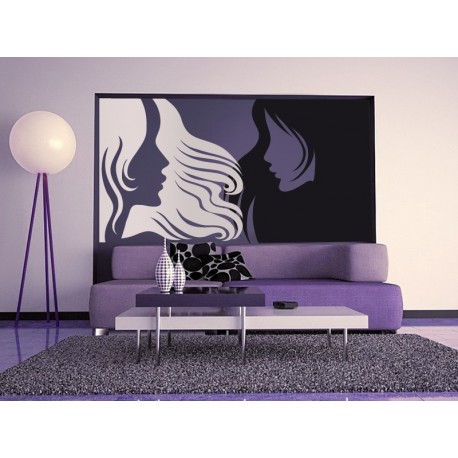 pegatina pared Perfil Mujer I