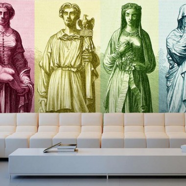 adhesivo decorativo Fotomural Grabado Esculturas