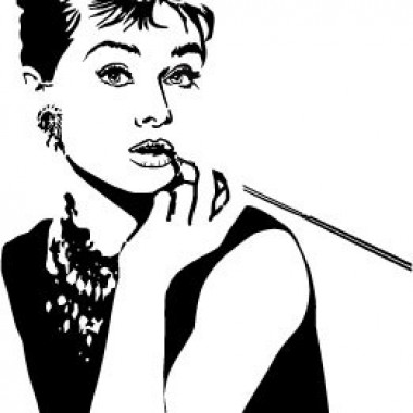 pegatina decorativa Audrey Hepburn I