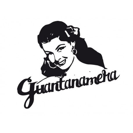 Guantanamera imagen vinilo decorativo